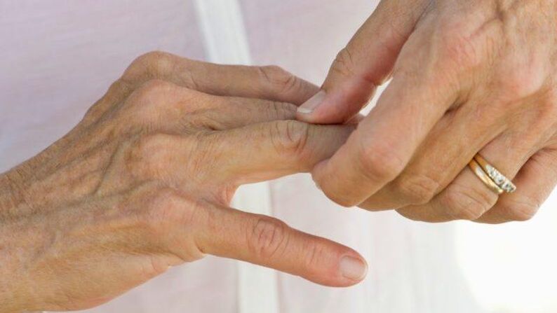 In what diseases do the joints of the fingers hurt