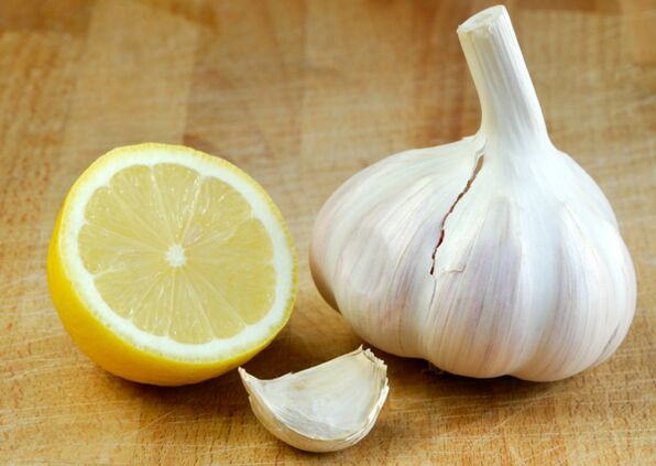 lemon and garlic to treat osteoarthritis of the knee